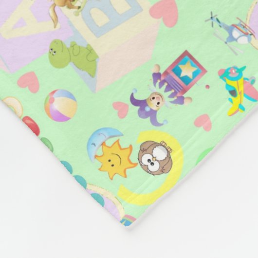 Kinder zone fleece deken (Hoek)