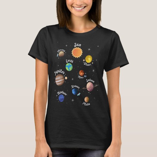 Kinder zonnecentrales buiten de ruimte SC T-shirt (Voorkant)