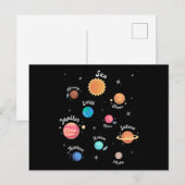 Kinder zonnecentrales kennis buitenruimte briefkaart (Voorkant / Achterkant)