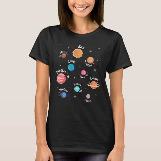 Kinder zonnecentrales kennis buitenruimte t-shirt (Voorkant)
