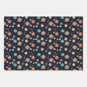 Kinder zonnecentrales Saturn Jupiter Mars Inpakpapier Vel (Voorkant 2)