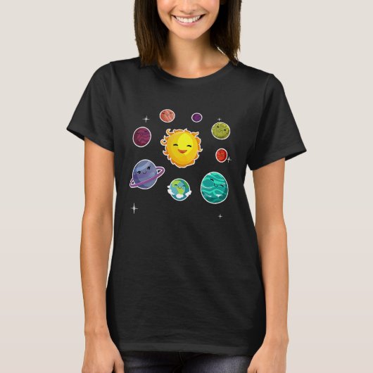 Kinder zonnecentrales voor ruimtesystemen t-shirt (Voorkant)