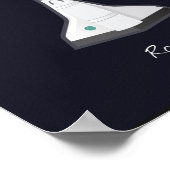 Kinder zonnestelsel Monogram Cosmic Astronaut Plan Poster (Hoek)