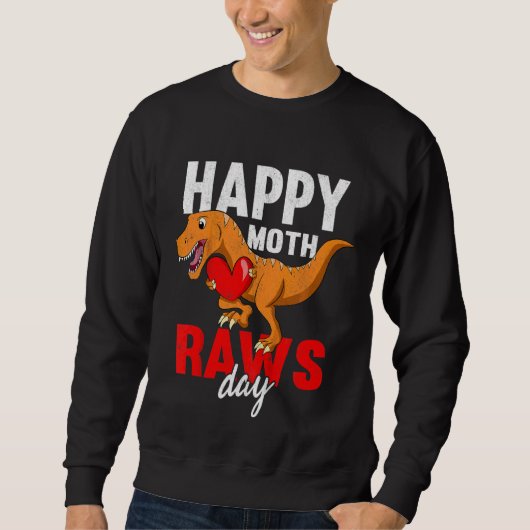 Kinder zoon voor moeder dinosaurus happy Moederdag Trui (Voorkant)