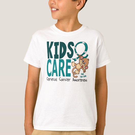 Kinder zorg 1 Cervicale kanker T-shirt (Voorkant)