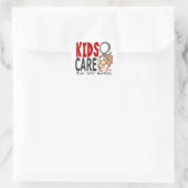 Kinder Zorg 1 Hersentumor Ronde Sticker (Tas)