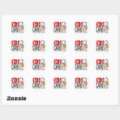 Kinder zorg 1 Jonge diabetes Ronde Sticker (Vel)