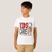 Kinder zorg 1 Jonge diabetes T-shirt (Voorkant volledig)