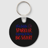 Kinder zuster Sparkler 4 juli Zwangerschap Ann Sleutelhanger (Voorkant)