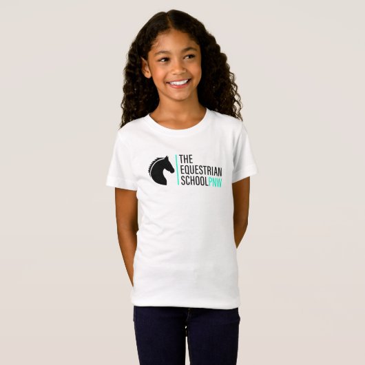 Kinder zwarte Logo T-Shirt (Voorkant volledig)