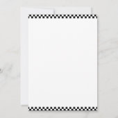 Kinder zwarte monstertrucks zijn jarig kaart (Achterkant)