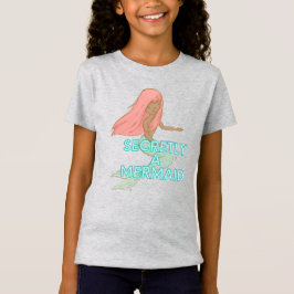 Kinder zwarte Zeemeermin T-Shirt