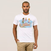 Kinder zwembad Fun Mannen T-shirt (Voorkant volledig)