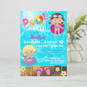 Kinder zwembad kaart (Staand voorkant)