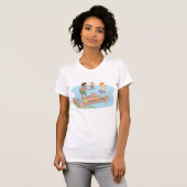 Kinder Zwemvrouwen T-Shirt (Voorkant volledig)