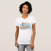 Kinder Zwemvrouwen T-Shirt (Voorkant volledig)