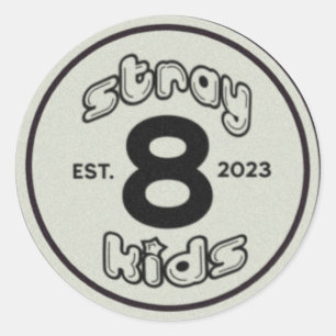 Kinder zwerfdieren [sticker] ronde sticker