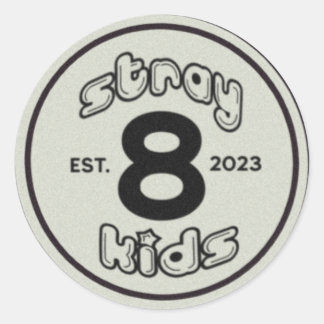 Kinder zwerfdieren [sticker] ronde sticker