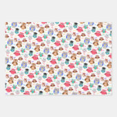 Kinderachtig naadloos patroon met schattige uilen  inpakpapier vel (Voorkant 3)