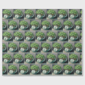 Kinderachtige bloempot cadeaupapier (Vlak)