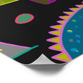 Kinderachtige dinosaurussen: Leuk naadloos patroon Poster (Hoek)