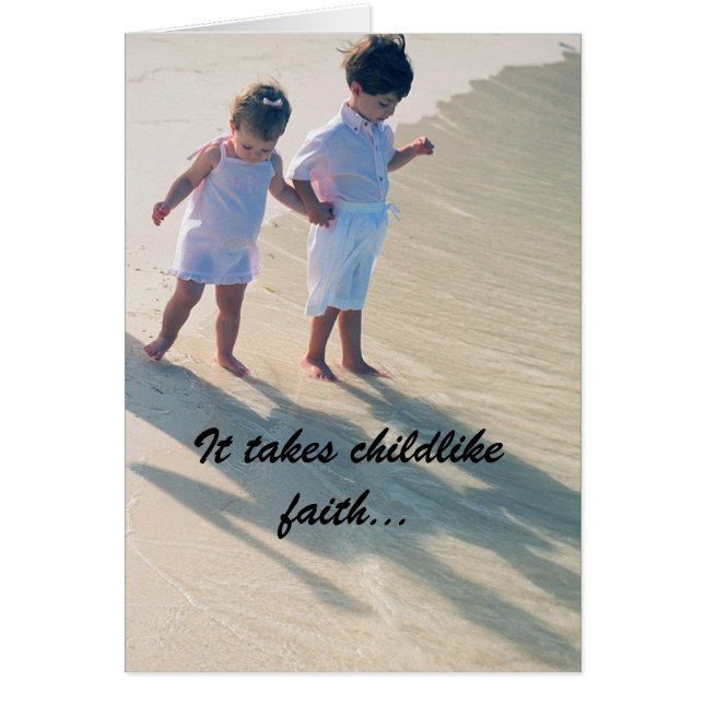 Kinderachtige Faith Kaart (Voorkant)