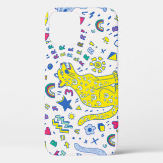 Kinderachtige tijger en regenboog patroon Case-Mate iPhone case