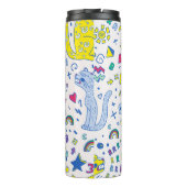 Kinderachtige tijger en regenboog patroon thermosbeker (Achterkant)