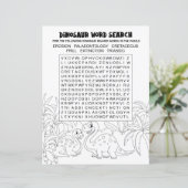 Kinderactiviteit Dinosaurus Puzzel Woordzoeken (Staand voorkant)