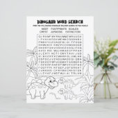 Kinderactiviteit Dinosaurus Puzzel Woordzoeken (Staand voorkant)