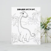 Kinderactiviteit Dinosaurus Verbind de Punten met (Staand voorkant)