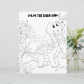 Kinderactiviteit Leuke Plezierige Dinosaurier Kleu (Staand voorkant)