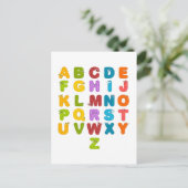 Kinderalfabet Briefkaart (Staand voorkant)