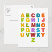 Kinderalfabet Briefkaart (Voorkant / Achterkant)