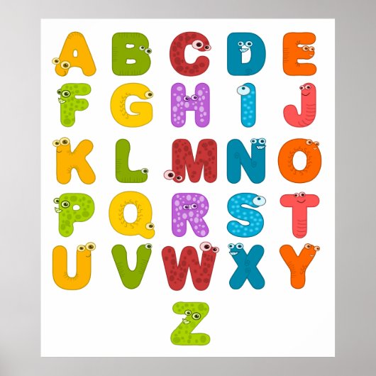 Kinderalfabet Poster (Voorkant)