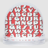 Kinderalfabet  sneeuwbol (Achterkant)