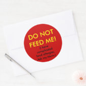 Kinderallergie Veiligheidssticker Ronde Sticker (Envelop)