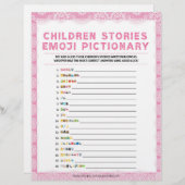 Kinderartikelenwoordenboek [Luxe kant [roze]] Briefhoofd (Voorkant / Achterkant)