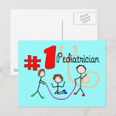 Kinderarts #1 Schattige Kinder designcadeaus Briefkaart (Voorkant / Achterkant)