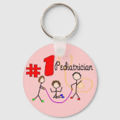Kinderarts #1 Schattige Kinder designcadeaus Sleutelhanger (Voorkant)