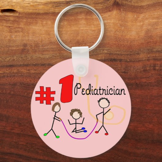 Kinderarts #1 Schattige Kinder designcadeaus Sleutelhanger (Voorkant)