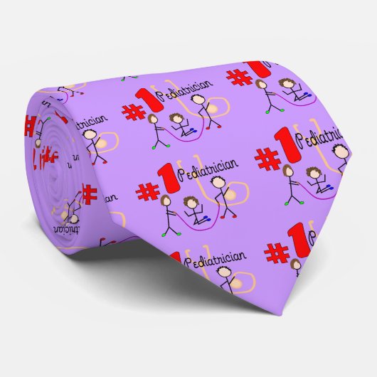 Kinderarts #1 Schattige Kinder designcadeaus Stropdas (Opgerold)