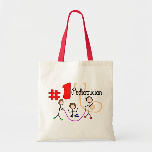 Kinderarts #1 Schattige Kinder designcadeaus Tote Bag (Voorkant)