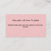 Kinderarts.Baby Doctor.Klinisch.Benoeming herinner Afsprakenkaartje (Achterkant)