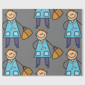 Kinderarts Cadeaupapier (Vlak)