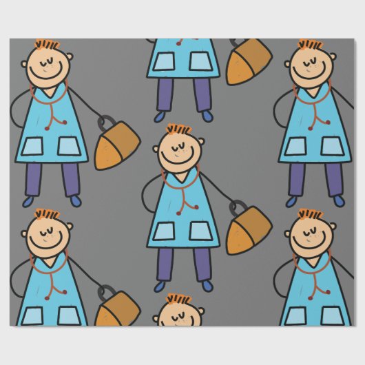 Kinderarts Cadeaupapier (Vlak)