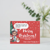 kinderarts | Feestelijke kerstgroet voor kinderen Feestdagenkaart (Staand voorkant)