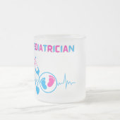 kinderarts, kinderarts, kinderarts, kinderarts, matglas koffiemok (Center)