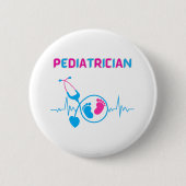 kinderarts, kinderarts, kinderarts, kinderarts, ronde button 5,7 cm (Voorkant)
