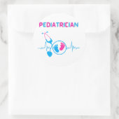 kinderarts, kinderarts, kinderarts, kinderarts, ronde sticker (Tas)